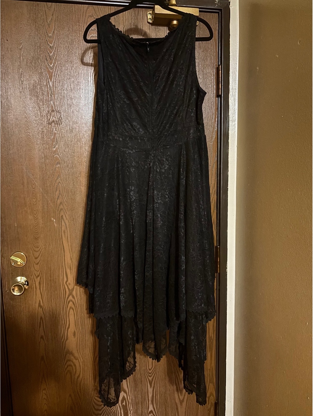 Black Whimsy-Goth Fairy Corset Front Dress- Size 18